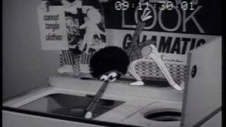 Galamatic Delux washing machine 1965 TV commercial [upl. by Ecnarolf147]