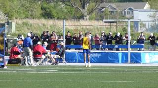 Kingsvilles Jeron Robinson sets Div II record in with high jump of 76 12 [upl. by Georglana]