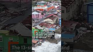 Hurricane Beryl Devastates Carriacou Island Drone Footage [upl. by Raines]