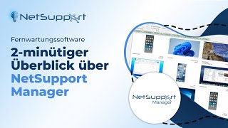 Fernwartungssoftware  2minütiger Überblick über NetSupport Manager [upl. by Annelg]