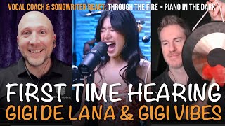 Reaction to GiGi Vibes AMAZING PERFORMANCE of Through The Fire and Piano In The Dark [upl. by Fezoj]