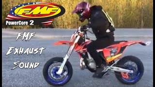 KTM EXC 300 FMF Gnarly  Powercore 2 Exhaust Sound [upl. by Ihsar746]