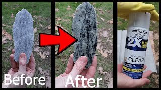 How to Polish Rocks in UNDER 30 SECONDS Shorts [upl. by Abih]