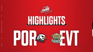 Portland Winterhawks at Everett Silvertips 218  WHL Highlights 202324 [upl. by Saltsman788]