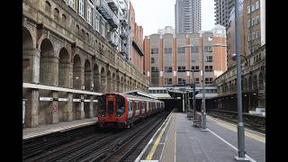 London Underground trains at Barbican on 31324 [upl. by Aifoz122]