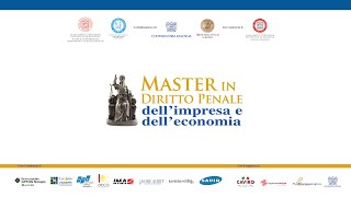 Master in Diritto Penale  introduce Prof Avv Désirée Fondaroli [upl. by Tybalt]