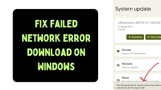 How to Fix the “Download Failed Network Error” in Google Chrome on Windows 11 [upl. by Euseibbob]