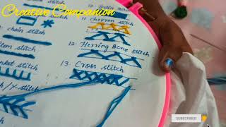 Hand embroidery class13  cross stitch [upl. by Latoniah]