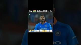 Can ind defend 33 runs trending indvsaus indvsauslivematchtoday cricket [upl. by Dorey]