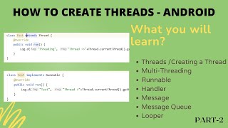 How to create Thread and run task on it  Android Studio  IN HINDI [upl. by Noland]