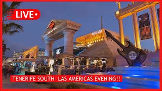 🔴LIVE ATMOSPHERE in Playa De Las Americas Tenerife 🍺 Hard Rock Cafe Rooftop bar Canary Islands [upl. by Shaer]