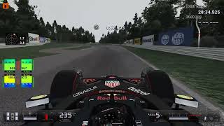 Red Bull RB18 hotlap of the old Hockenheimring  133631 [upl. by Talya]