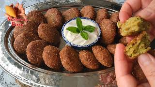 Vejeteryan köftesi Falafel Nohut köftesi ve tahin sosu 💯 Orijinal Falafel nasıl yapılır 👌 [upl. by Infeld]