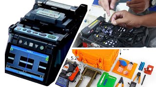 Optical Fiber Splicing Machine Unboxing  easy technique  hindi [upl. by Cris]