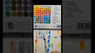 Schmincke special edition exceptional set watercolor swatch and mixing [upl. by Akeret]