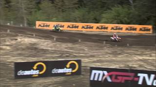 Dylan Ferrandis crash MXGP of Patagonia Argentina 2015  motocross [upl. by Dalis]