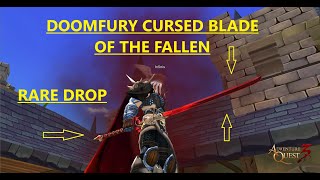 AQ3D Rare Drop  Doomfury Cursed Blade of the Fallen Lv50 Dungeon Pirates vs Ninjas aq3d raredrop [upl. by Fletch]