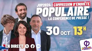 🔴 Conférence de presse  commission denquête populaire JO [upl. by Jayme]