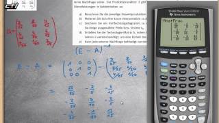 Leontief Modell  Mehrstufige Prozesse  Matrizenrechnung ★ Übung 1 erklärt [upl. by Merrell]