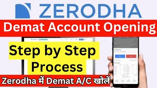 Zerodha Demat Account Opening Online  2023  How to Open Demat Account in Zerodha [upl. by Ynnot912]