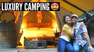 We went GLAMPING in BIG SUR CALIFORNIA Couples Travel Vlog [upl. by Assenov913]