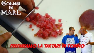 Tartare di tonno come farla  Golosi di mare Episodio 7 [upl. by Atiuqahs]