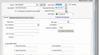 Peachtree Tutorial Setting Up a Job Sage Training Lesson 111 [upl. by Ahtan]