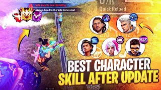 After Update Best Character Combination In Free Fire  Solo Rank Push Character Skills 2024 [upl. by Nigle810]