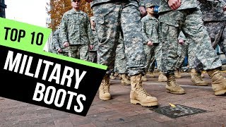 10 Best Military Boots Reviews [upl. by Adnilec]