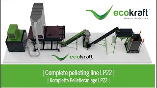 ECOKRAFT  Complete pelletizing line LP22 [upl. by Ainniz]