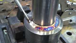 Tig Welding Stainless Steel  Walking the Cup vs TIG Finger® [upl. by Sanalda728]