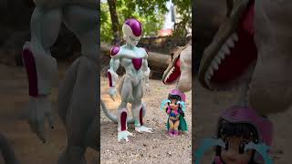 Frieza Surprised When Son Gokus Wife Was Eaten By Dinosaur  Fun Dragon Ball Toys [upl. by Eadmund]