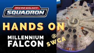 Hands On Micro Galaxy Squadron Millennium Falcon at Star Wars Celebration [upl. by Otrebcire455]