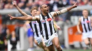 Travis Varcoe First Goal of the Grand Final  Collingwood v West Coast 2018 [upl. by Sherlock586]