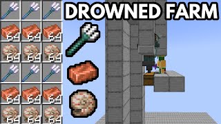 Best Easy Trident Farm Minecraft 121  30 Tridents per Hour [upl. by Gaves]