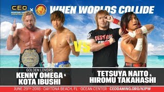 CEO 2018 CEO x NJPW GOLDEN LOVERS vs TETSUYA NAITO amp HIROMU TAKAHASHI [upl. by Sundberg]