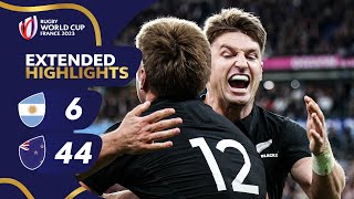 All Blacks fly past Los Pumas  Argentina v New Zealand  Rugby World Cup 2023 Extended Highlights [upl. by Nesnah873]