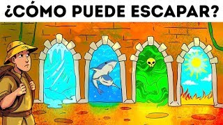 12 acertijos que comprobarán si puedes escapar del peligro [upl. by Goldshell]