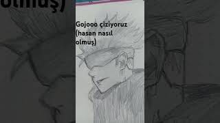 Gojo çizimi yapıyoruz rap music hiphop art [upl. by Niabi]