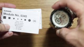 Casio Edifice EFR539D7AV UNBOXING amp NIGHT DEMO [upl. by Haelem]