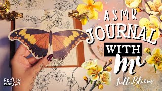 ASMR 🦋Vintage Butterfly Diary Scrapbooking Aesthetic Journal Page Collage  Journaling Ideas [upl. by Eiramave]