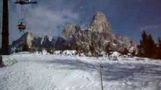 Passo Rolle Cimon della Pala visto dalla seggiovia Ferrari [upl. by Hanikahs29]