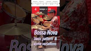 Bossa Nova 23 clave  basic pattern amp some variations shorts bossanova pattern rhythm [upl. by Sirret]