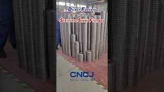 Flanges In Stock forged CNCJ china flanges pipefittings valves stainlesssteel factory [upl. by Conway]