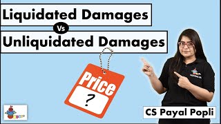 How Liquidated damages are different from Unliquidated Damages  Liquidated vs Unliquidated Damages [upl. by Aleibarg]