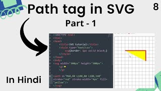 Path tag tutorial in SVG  Part  1  SVG tutorial [upl. by Colbert608]