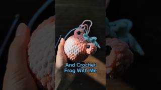 Lets Crochet Plushie Frog With Me 🔹 Free Amigurumi Tutorial shorts [upl. by Olson]