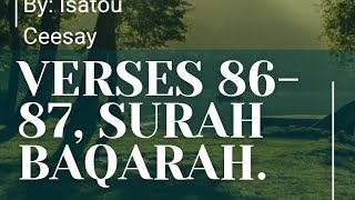 Verses 8687 Surah Baqarah [upl. by Nadoj392]