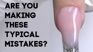 8 Mistakes in Hard Gel Nails Application [upl. by Llieno]