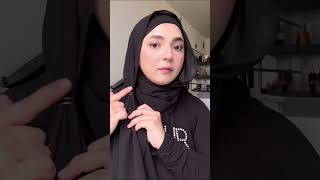 Hijab tutorial with earrings ✨ hijabtutorial hijabfashion [upl. by Ateuqirne197]